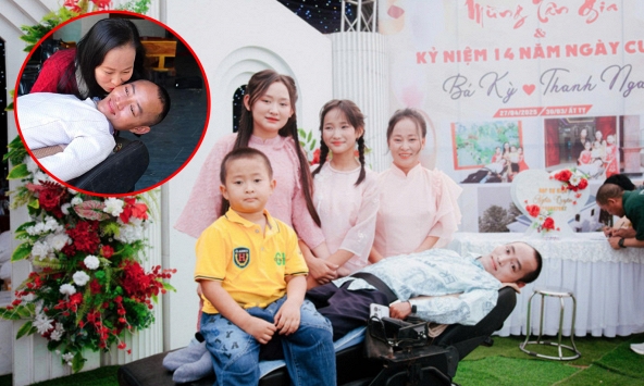 Người đàn ông liệt toàn thân vẫn nuôi cả gia đình ở Nghệ An, xây nhà khang trang, lo cho 2 con đi du học