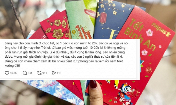 Bài đăng nhận hơn 16 nghìn lượt like ngày Tết: Từ bao giờ người lớn phải ngại ngùng, run run giải thích như này?