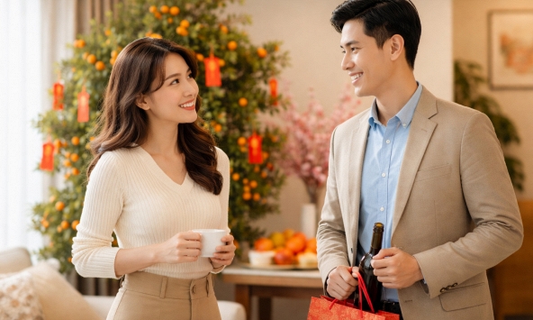 Anh họ đến nhà chúc Tết, vợ gọi điện thì chồng nói đang ngồi với anh họ: Bí mật đau lòng bị vạch trần