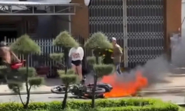 Bắt khẩn cấp Nguyễn Văn Thắng SN 1992 trong vụ đốt xe, định đánh CSGT