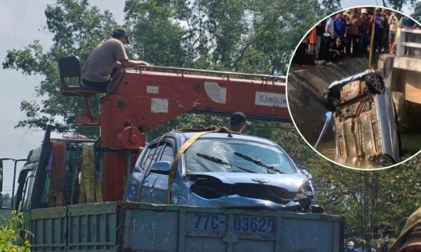 Thông tin bất ngờ vụ thi thể đôi nam nữ và ô tô chìm dưới kênh ở Gia Lai: Dữ liệu camera hé lộ diễn biến trước tai nạn