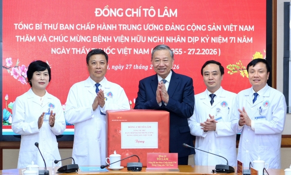 Toàn văn phát biểu của Tổng Bí thư Tô Lâm tại Bệnh viện Hữu Nghị