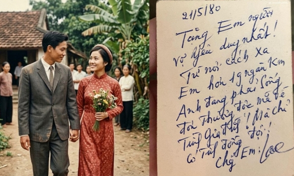 Mặt sau bức ảnh từ năm 1980 xôn xao MXH: Vài câu ngắn ngủi, ký tên 2 chữ thôi mà thấm đến tận tim
