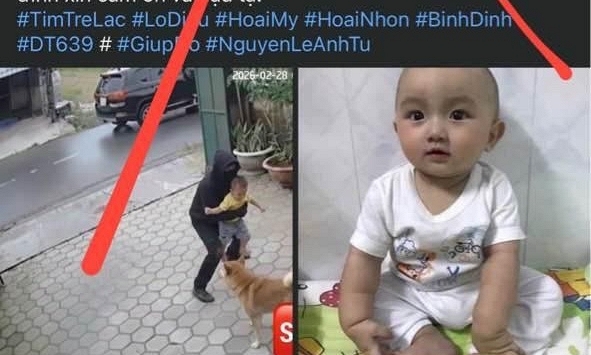 Bé trai 2 tuổi “mất tích”, nghi bị bắt cóc gây bão MXH: Công an cảnh báo khẩn về hình ảnh người bịt mặt bế cháu bé