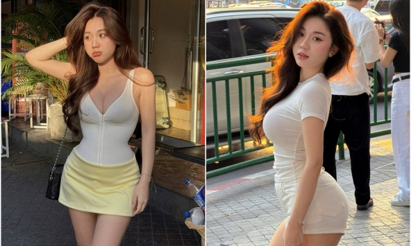  Danh tính gái xinh tạo dáng chụp ảnh 'vẹo cột sống', cao 1m47 mà gợi cảm thôi rồi 