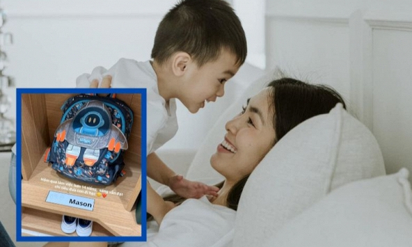 'Soi'  balo đi học Tăng Thanh Hà sắm cho con trai cưng: Trông rất xịn sò nhưng giá tiền mới bất ngờ!