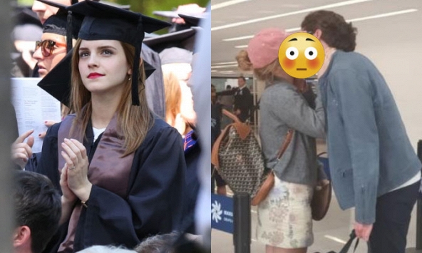 Emma Watson công khai bạn trai tỷ phú mới, trao nhau nụ hôn 'bỏng mắt'