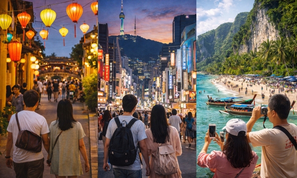 Khách Trung Quốc chuyển hướng du lịch sang 3 nước châu Á: Việt Nam đang trở thành “ngôi sao mới” của khu vực