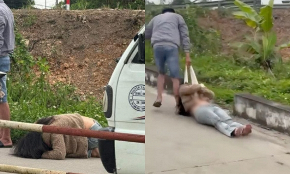 Xôn xao clip cô gái bị nam thanh niên túm áo kéo lê giữa đường, vừa giằng co vừa kêu “tao bị ép buộc” trong ngày 8/3