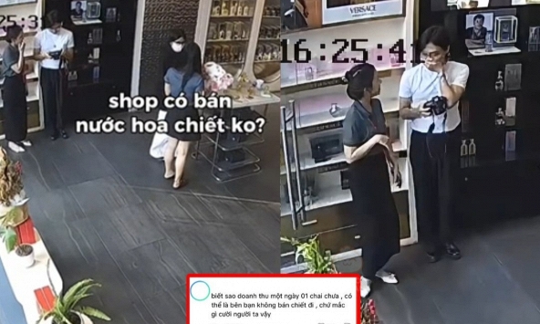 CLIP nhân viên cửa hàng nước hoa cười cợt khách, cả cõi mạng cáu: “Vô duyên mà tưởng hài hước”