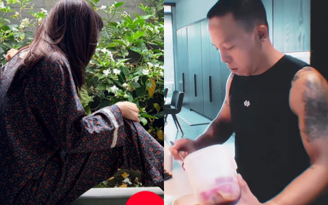 Tóc Tiên trở về biệt thự chung với Touliver 