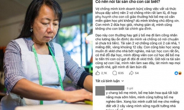 Viral bài đăng bố mẹ có 12 cây vàng, 2 căn nhà, 1 mảnh đất nhưng giấu con: Kết cục con đòi đi lao động xuất khẩu vì “nhà nghèo”