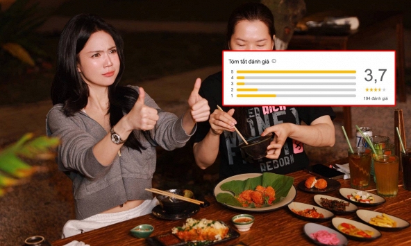 Quán lẩu nướng của Ngọc Trinh bị đánh giá 3,7 sao