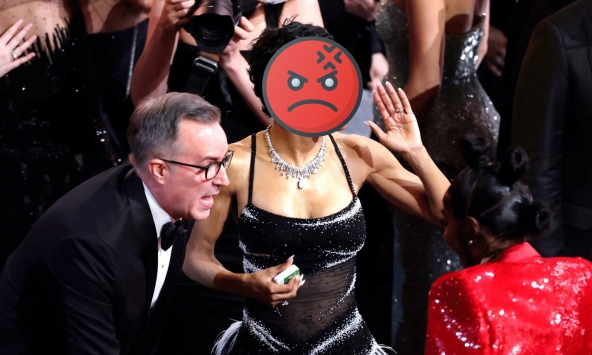 1 sao nữ ẩu đả, 'tương tác vật lý' bảo vệ ngay tại Oscar?