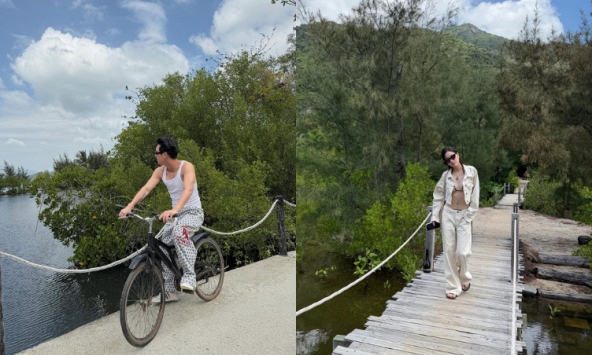 Bóc ảnh hẹn hò sao nam Vbiz và gái xinh 2k1 ở resort Nha Trang