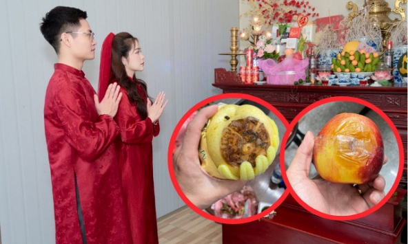 Đặt tráp cưới 11,5 triệu nhưng nhận về toàn hoả quả thối rữa, chú rể phải xin lỗi bố mẹ vợ: Phía dịch vụ nói gì?