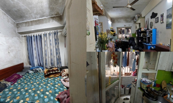 Rao bán căn hộ 58m² giá 3 tỷ nhưng tường ẩm thấp, mốc meo ở HH Linh Đàm: Cận cảnh bên trong khiến nhiều người choáng váng
