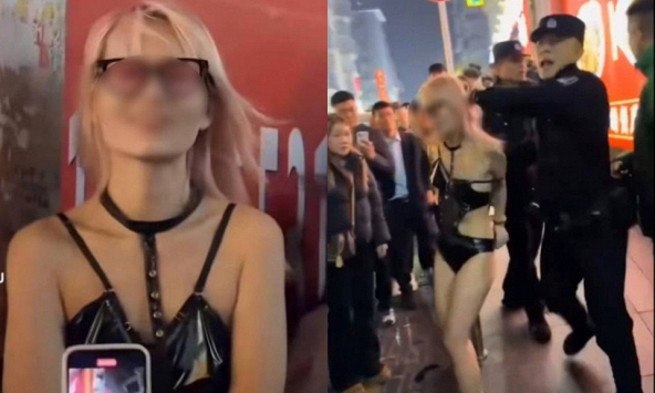 Chấn động MXH Trung Quốc: Cặp nam nữ làm chuyện nhạy cảm ngay giữa phố, hàng trăm người vây xem cổ vũ, phát livestream