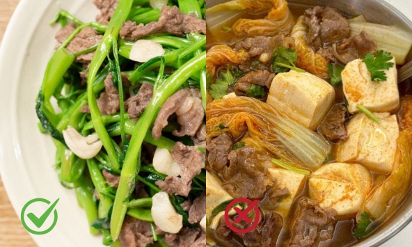 Nhiều người KHÔNG hề hay biết: Đừng dại mà kết hợp 6 thực phẩm này với thịt bò!