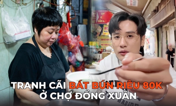Ồn ào bát bún riêu 80k ở chợ Đồng Xuân: Bà chủ tố Tiktoker “nói sai sự thật”, Quan Không Gờ phản pháo!