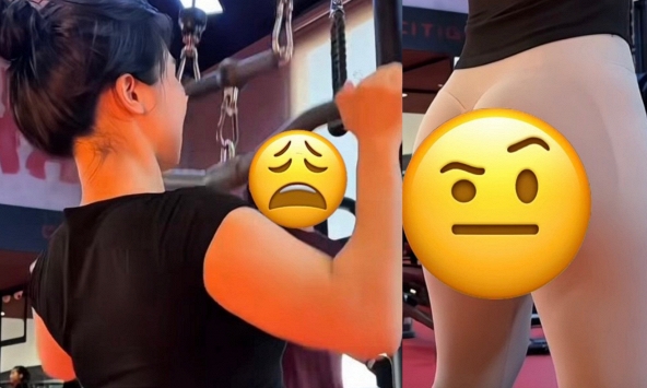 Bất chấp chỉ trích, chẳng ngại thị phi, cô gái phòng gym diện đồ hớ hênh để gắn link bán hàng?