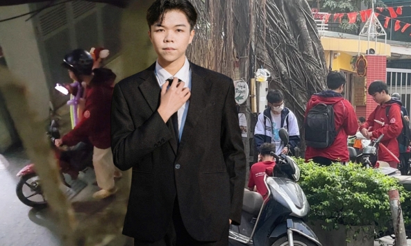 Bị chụp lén rồi lan truyền với câu chuyện 'đi bán bóng bay để kiếm tiền nuôi em', sinh viên Bách khoa Hà Nội lên tiếng