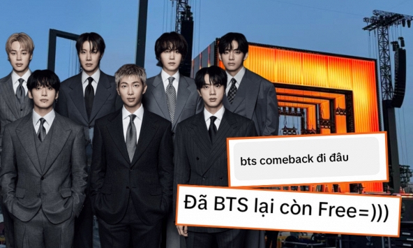 “BTS đi đâu mà bây giờ mới comeback”, “Có diễn free thật không?”…: Loạt thảo luận của netizen Việt, Hàn lên xu hướng ngày “nhà vua trở lại”