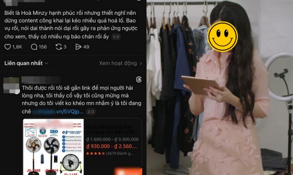 Tạo tranh cãi 'Hoà Minzy có quá lố khi khoe hạnh phúc' rồi... gắn link bán quạt máy: Bức xúc vì cách làm affiliate 'vô tội vạ' trên Threads