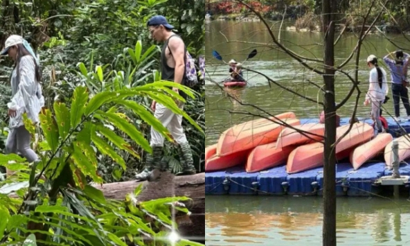 'Tóm gọn' mỹ nhân showbiz và chồng sĩ quan đưa con gái đi chơi, ngoại hình ái nữ thành tâm điểm