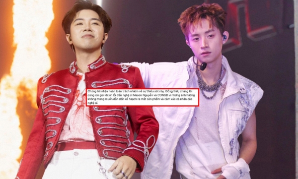 Công ty quản lý Mason Nguyễn ra thông báo quan trọng, gửi lời xin lỗi tới CONGB