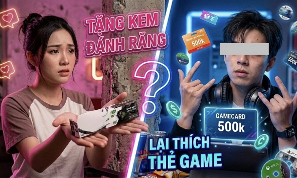 Tặng kem đánh răng cho người yêu vì muốn 'nhắc khéo', cô gái 'im lặng' khi anh chàng đòi... nạp game thay thế!