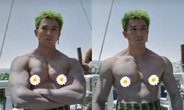 Từ Zoro 'ngực bự' của Mackenyu đến ảo vọng cơ bắp đàn ông do Hollywood thêu dệt