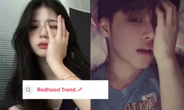 Rầm rộ trend “chụp ảnh che nửa mặt' - Redhood là gì? Tại sao viral?