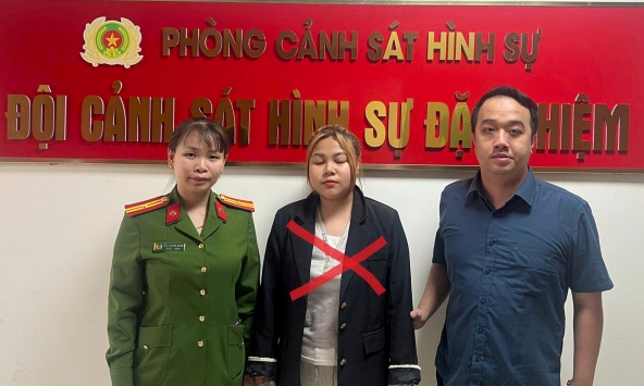 Đã bắt được Lê Thị Thúy Hằng SN 2002