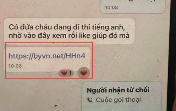 Chỉ 1 cú click “vote hộ”, tài khoản Zalo có thể bay sạch