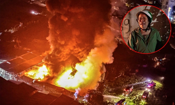 Hiện trường vụ cháy dữ dội gần bệnh viện K Tân Triều (Hà Nội), nghẹn lòng ánh mắt ngóng tin người thân