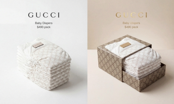 Xôn xao tin Gucci bán tã giấy em bé giá 13 triệu một xấp