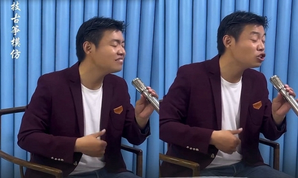 Clip chơi đàn bằng miệng khiến dân mạng sửng sốt: Kiếp trước anh ta là cây đàn tranh!