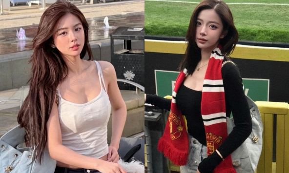 Nhan sắc từng được ví như 'Yena phiên bản thực', gái xinh nay lại khiến fan MU 'đổ gục'