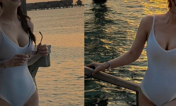 Hiếm lắm mới thấy 'MC xinh nhất VTV' diện bikini: Sexy bỏng mắt, không tin cô ấy đã 2 lần sinh con 