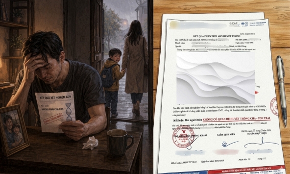 Xét nghiệm ADN là khi ý tưởng chỉ mới nhen nhóm trong đầu, cũng là lúc 1 gia đình sụp đổ và những đứa trẻ tổn thương mãi về sau