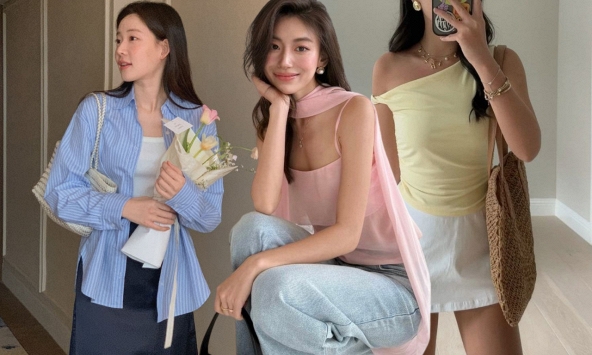 4 kiểu áo hè xinh lịm tim, phối với quần jeans hay chân váy đều xuất sắc