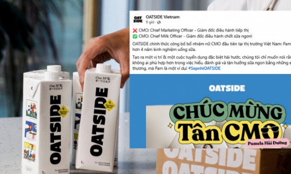 Hãng sữa Oatside Việt Nam bị chỉ trích khi đăng tuyển dụng CMO hút 100 ứng viên, cuối cùng công bố 'Giám đốc điều hành chốt sữa ngon'!