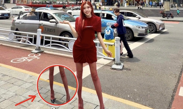 Đôi chân mảnh như tăm tre của Trang Pháp, nhìn thôi đã thấy bất an