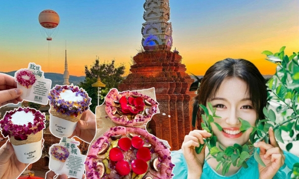 Sự thật về chiếc 'pizza nấm men hoa hồng' ở Vân Nam khiến hội chị em rần rần đòi xin visa ngay lập tức