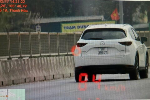 745 chủ xe chạy quá tốc độ có biển số sau nhanh chóng nộp phạt nguội theo Nghị định 168