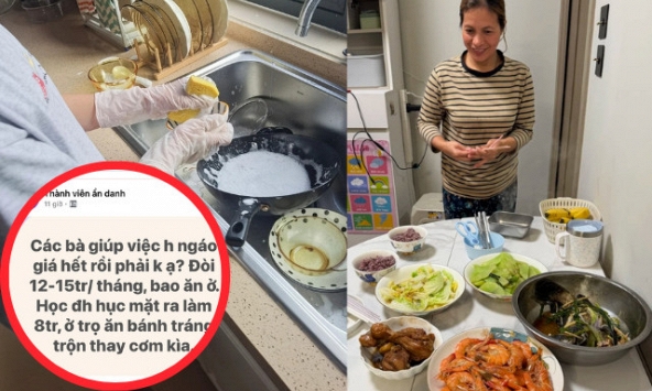 'Các bà giúp việc ngáo giá phải không ạ? Đòi 12 - 15 triệu bao ăn ở trong khi đại học ra đi làm lương 8 triệu'