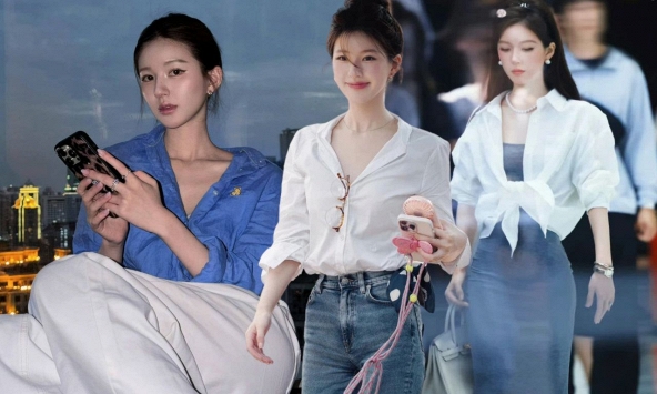 Triệu Lộ Tư không cao nhưng mặc gì cũng đẹp, đến áo sơ mi basic cũng 'cháy hàng' theo cô