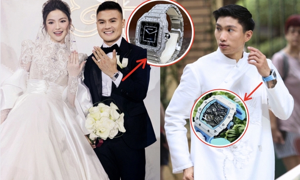 Danh sách đồng hồ bạc tỷ của tuyển Việt Nam: Quang Hải vẫn quá đẳng cấp, Văn Hậu - Văn Lâm 'bám đuổi sát sao'