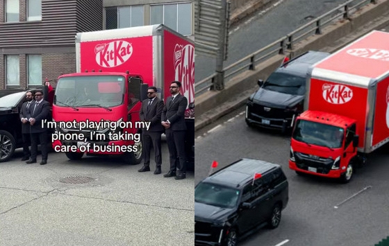 Sau vụ 12 tấn kẹo bị cướp, KitKat có màn hộ tống 'cấp quốc gia' với hàng loạt SUV đen, vệ sĩ gây chú ý